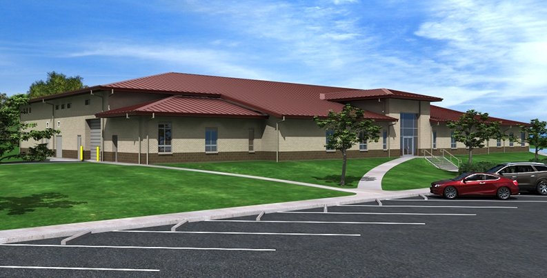 Marine Corps Reserve Center rendering